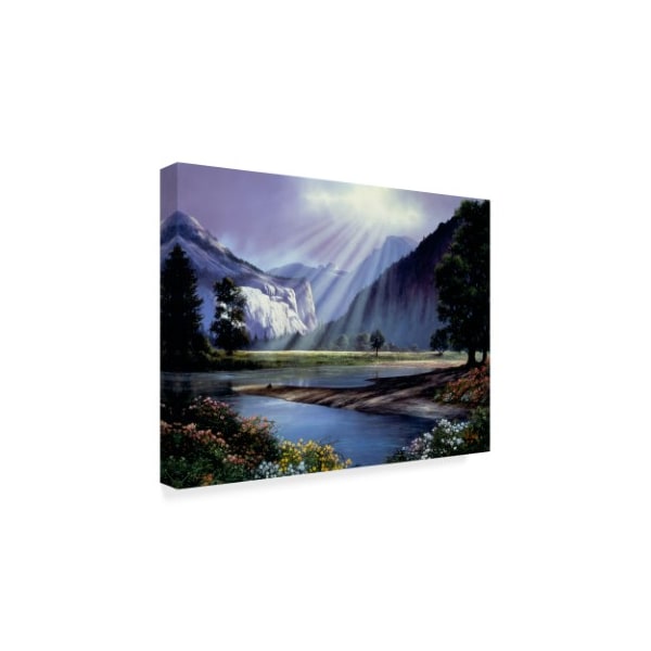 Anthony Casay 'Light Over Mountain Scene' Canvas Art,35x47